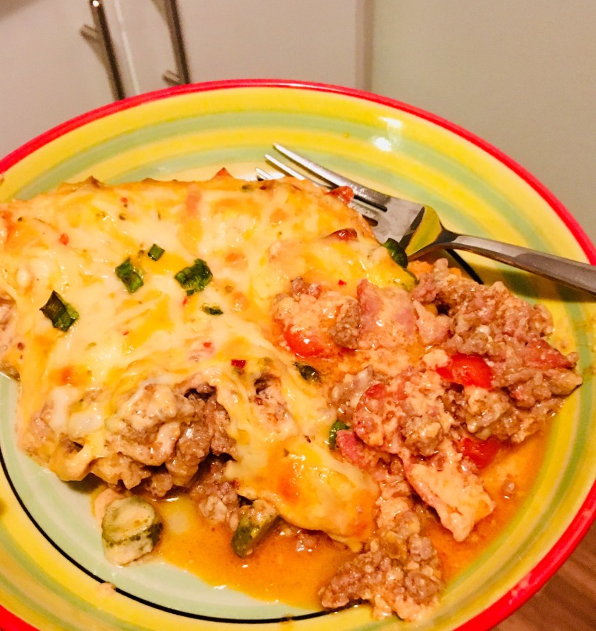 Bacon cheeseburger casserole 3